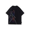 Футболка с коротким рукавом и круглым вырезом Li Ning Graphic Print, мужские топы, цвет черный AHSR359-1