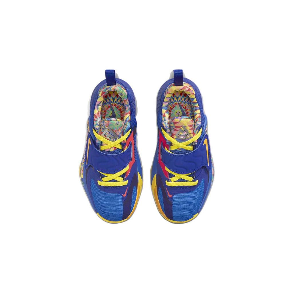Nike Zoom Freak 4 SE PS Kaleidscope Детские кроссовки Синие Deep-Royal-Blue Opti-Yellow DV3016-400