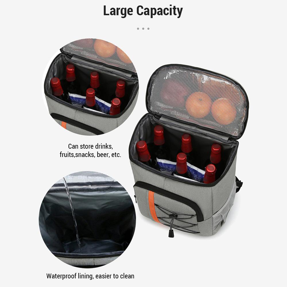 Insulated Cooler Backpack Aluminum Foil Thermal Backpack Picnic Cooler Bag for Outdoor Picnic Bags Camping Supplies New