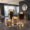 Small Bridge Crystal Cube Tealight Candlestick Holder Customize Crystal Candle Holder for Home Decoration Easter Gift