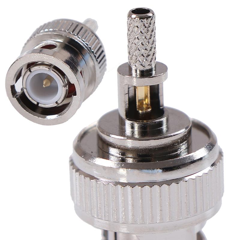 10Pcs Bnc Male Plug Window Crimp Rg316 Rg174 Rg179 Lmr100 Cable Connector