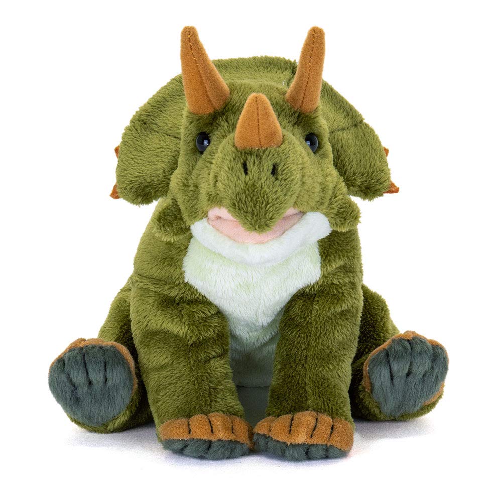 Калората Трицератопс Плюшевая игрушка Мягкая плюшевая игрушка динозавр Подарок Рождественский подарок (Серия "Маленькие/Сидящие") Сенсорный/Реалистичный (Игрушка динозавров)