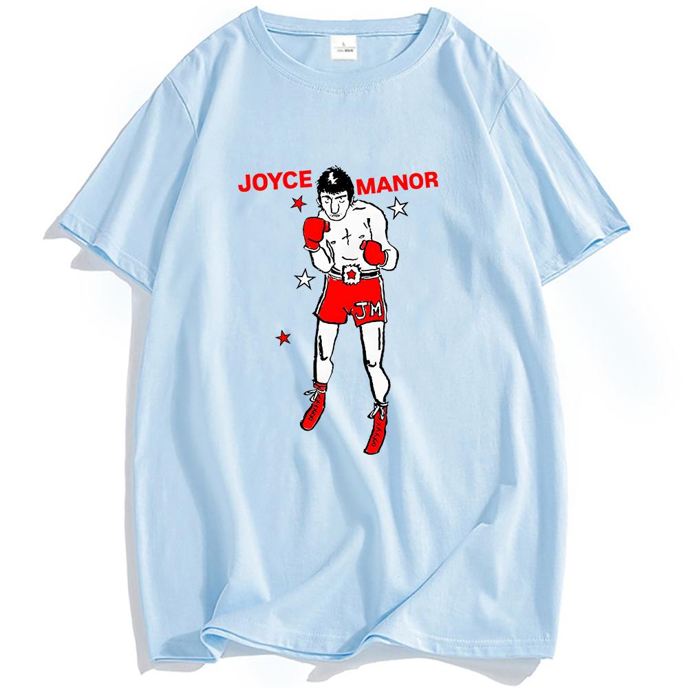 Футболки с принтом боксеров Группа JOYCE MANOR Графическая футболка Хлопковая футболка с коротким рукавом Унисекс