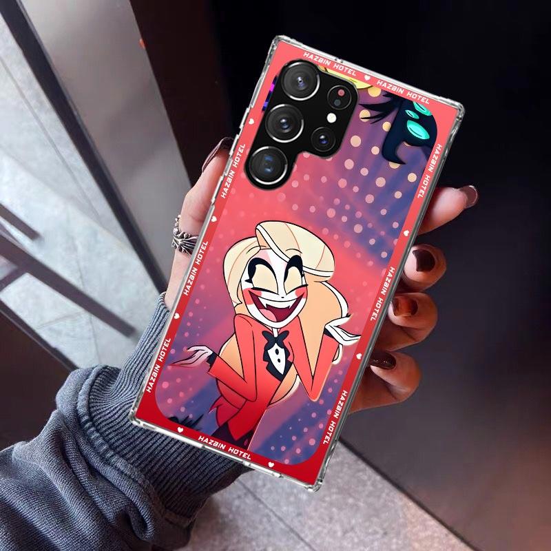 Чехол для телефона Hazbin Hotel Аниме для Samsung Galaxy S23 S24 S25 Edge S26 Ultra S22 + S21 Plus S20 FE Чехол Силиконовая Печатная Оболочка G
