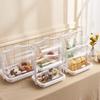 Portable Sealed Bread Storage Box Dust-proof Moisture-proof Easy To Clean Double-sided Opening Cover Transparent Bread Box