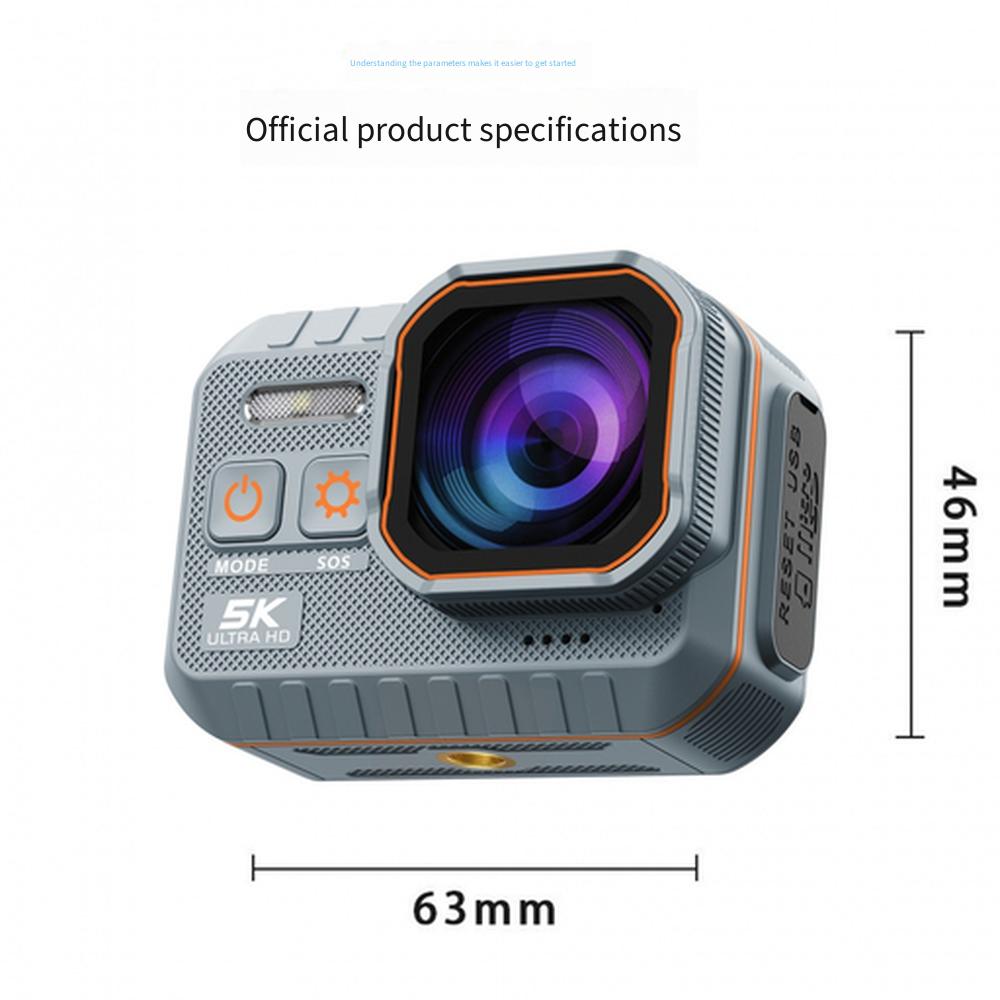 5K Action Camera, First Person View Cam for Motorcycle & Cycling, Anti-shake Sports Action Camera
