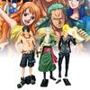High Quality Pvc Anime Figure Set Featuring Confident Zoro Ace And Sanji Models