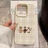 Мультяшный чехол для телефона «Три медведя» для iPhone 11 12 13 14 15 16 17 Pro Max XS X XR 16E 17E Plus 17 Air Милый ударопрочный мягкий чехол