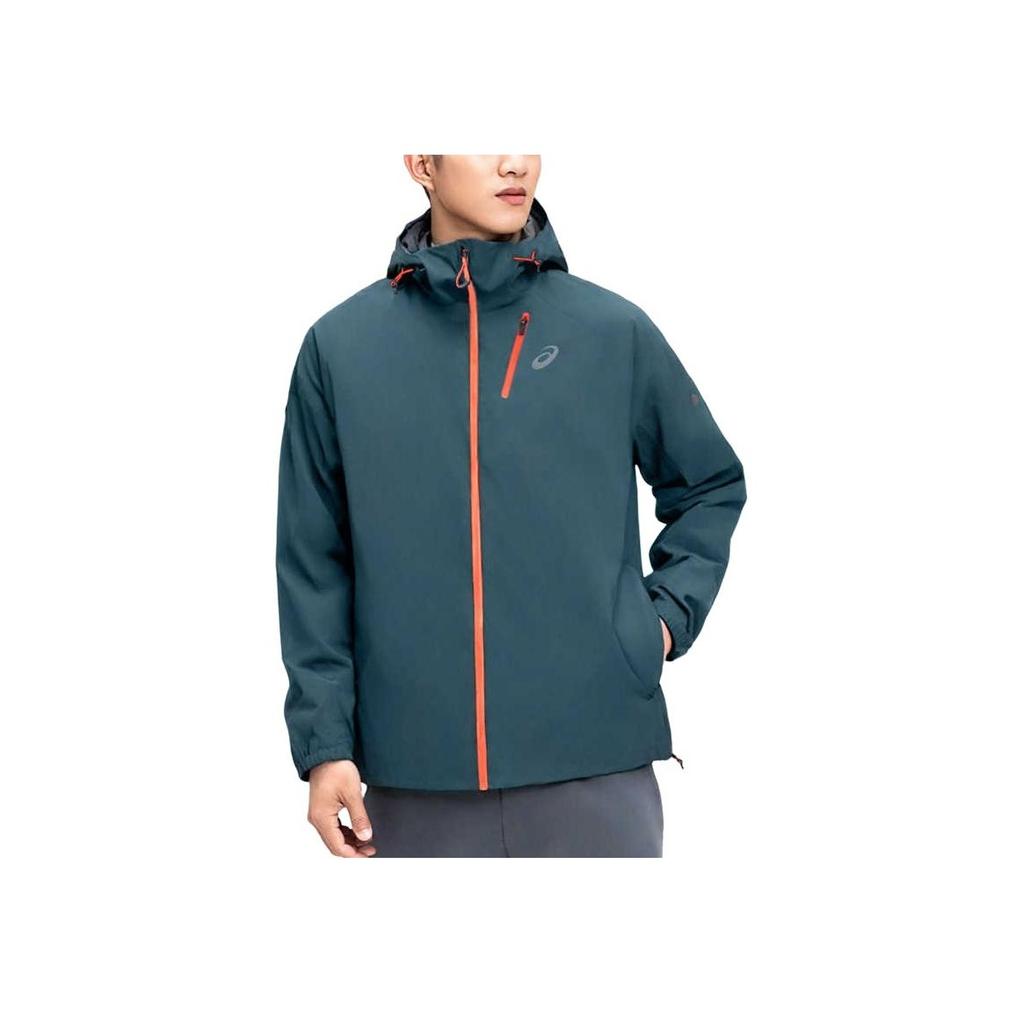 Asics Outdoor Lifestyle Series Water-Resistant Woven Zip-Up Hooded Jacket Men Jackets Dark-Green 2011D265-300