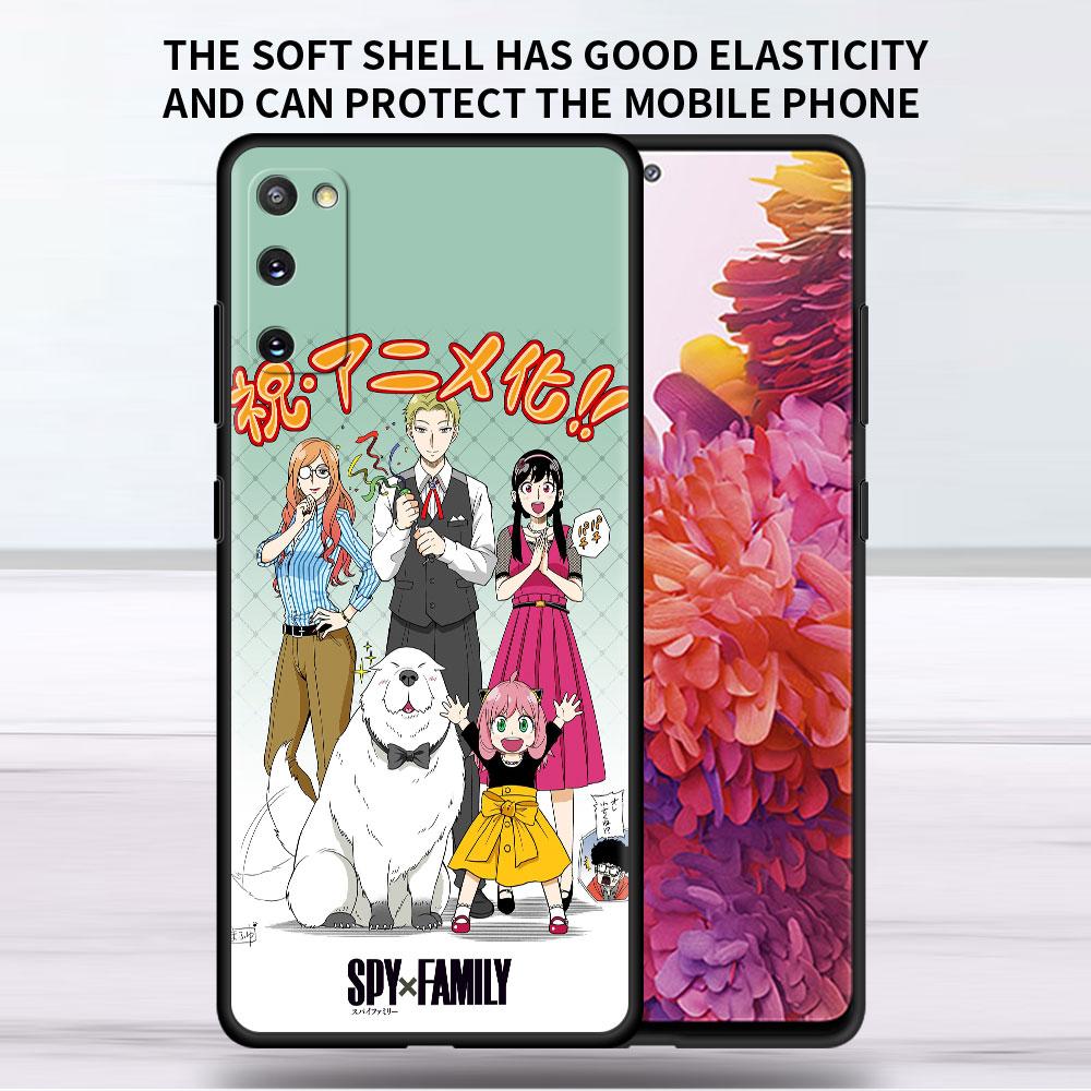 Мягкий чехол для Samsung Galaxy Note 20 Ultra 10 Plus Lite A50 A70 A20 A40 A20e 9 8 A60 A10e Funda, чехол для телефона SPY×FAMILY Anime Sac