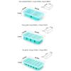 Creative 2/4/6 Grid Silicone Freezer Molds Non-toxic Fresh-keeping Meal Prep Container with Lids Wine Ice Blocks Maker Bar Pub