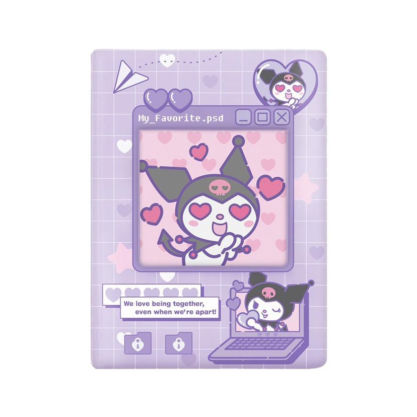 Корейский милый держатель для карт и фотоальбом на 3 дюйма Sanrio Kuromi