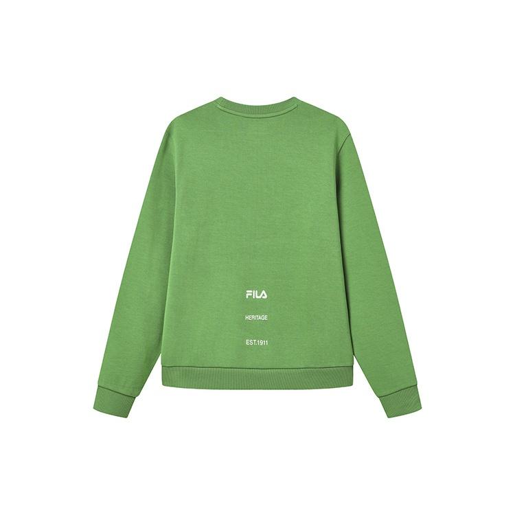 FILA Sweatshirts Women's Dark Green Crew Neck Moderate Other F11W248211F-GN