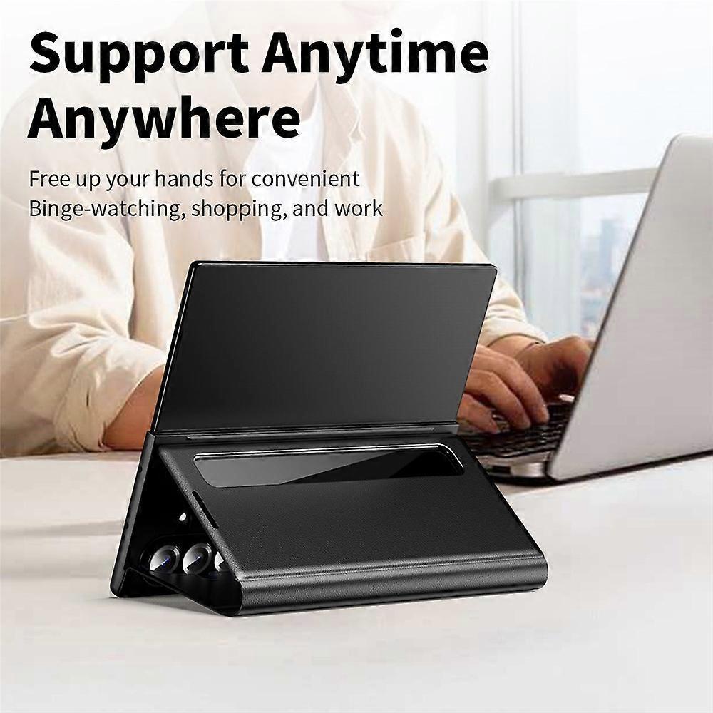 Compatible For Samsung Galaxy Z Fold7 5G Case Smart View Window Leather Phone Cover