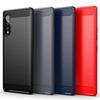 Противоударный силиконовый чехол для LG Velvet, полный защитный мягкий чехол для телефона LG Velvet, роскошные чехлы из углеродного волокна
