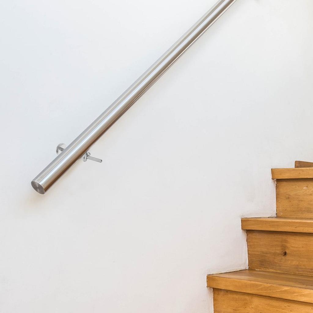 Premium 304 Stainless Steel Swivel Handrail Bracket Chrome Finish Versatile Staircase Railing Support Wall Mounted Easy Install