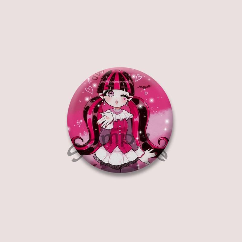 TV Character Draculaura Enamel Pin Cute Cartoon Girls Button Brooches DIY Backpack Jacket Lapel Badge Jewelry Gifts for Friends