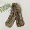 Winter Warm Real Rabbit Fur Scarf for Women Outdoor Neck Warmer Real Fur Shawls