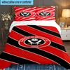 3PCS Global Football Club Sheff Bedding set,Ideal for1pc Duvet Cover And 2pcs Pillowcases Perfect for Christmas gift,Ideal for Bedroom, Dormitory