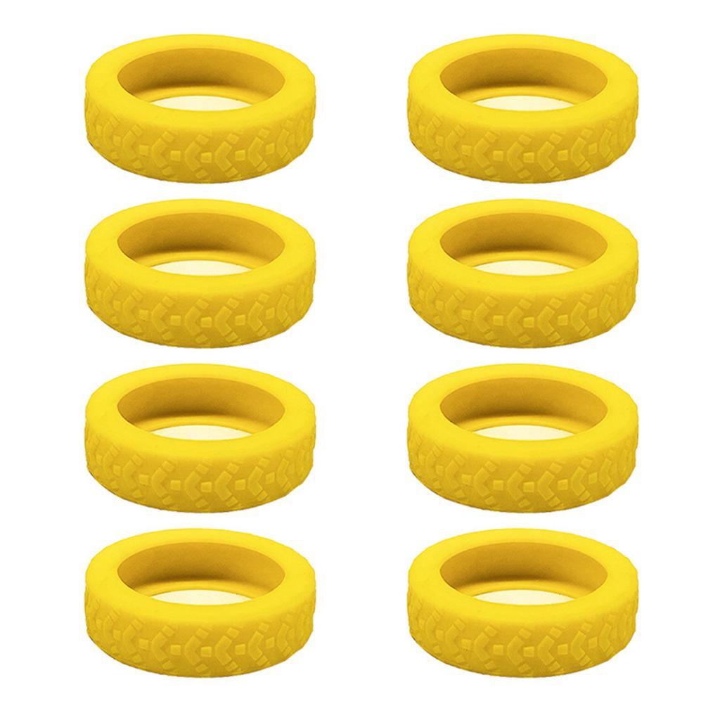 8 шт. Защитные чехлы для колес чемодана, мягкие бесшумные колеса для тележки, чехлы для колес чемодана, роликовые аксессуары для чемодана, снижение шума