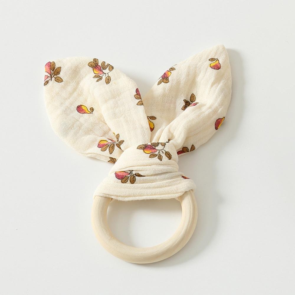 Мягкая детская деревянная игрушка для захвата рукой, натуральная деревянная игрушка для жевания и успокоения, прорезыватель для новорожденных, сон