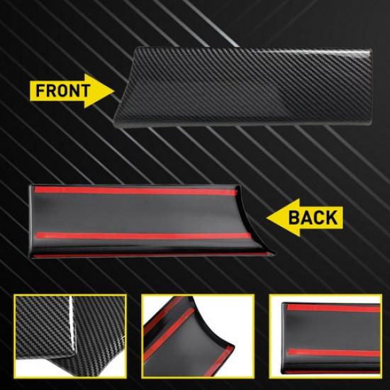 Carbon Fiber Center Console Armrest Box Cover+Button Trim For Benz C Class W205