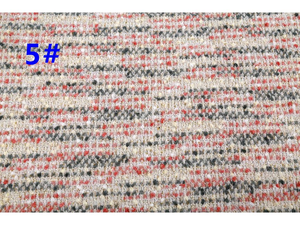 Толстая трикотажная ткань с рисунком гортензии, окрашенная иглой: 2024 Осень/Зима Цветной Маленький Аромат Стиль Ткань