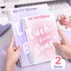 Gradient Color Binder Notebook Detachable Notepad Durable Loose-leaf Notebook  Studnets