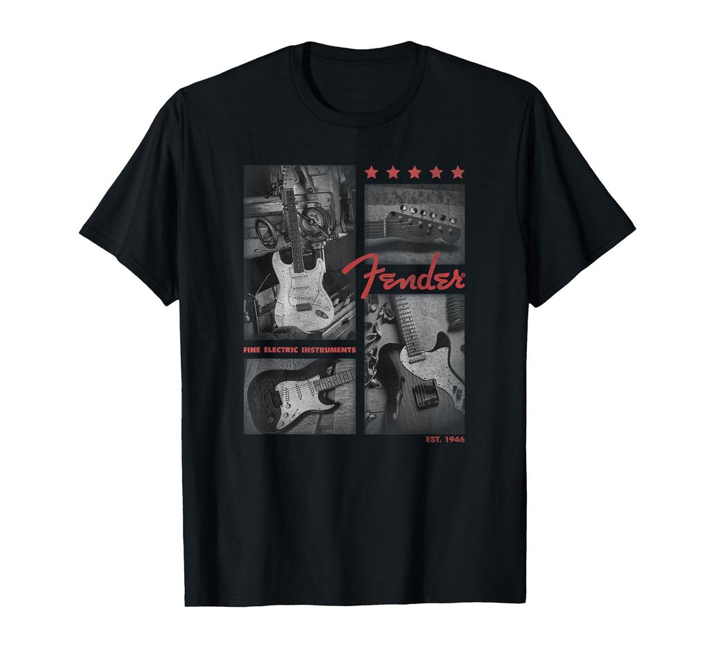 Fender 1946 Панели электрогитары Эст. Футболка
