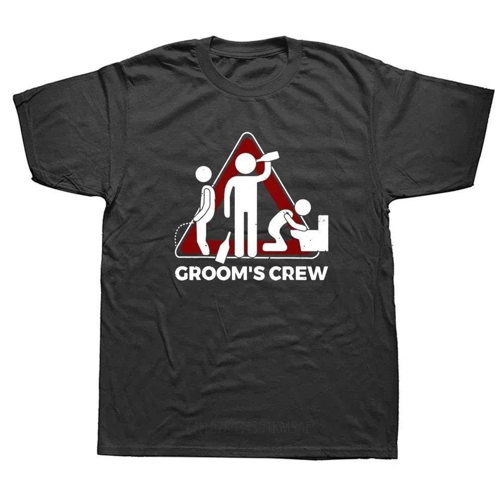Funny Grooms Crew T Shirts Graphic Cotton Streetwear Short Sleeve ONeck Groom GroomsUnisex Bachelor Party Tshirt Unisexs Clothing