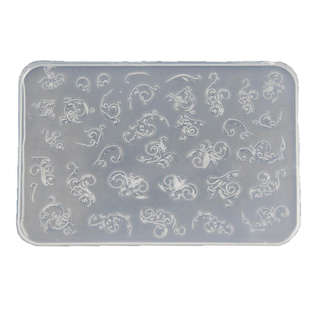 Практичная тонкая силиконовая форма для дизайна ногтей, прозрачная пластина для штамповки, трафареты для ногтей, DIY маникюрные формы, инструменты для маникюрш...