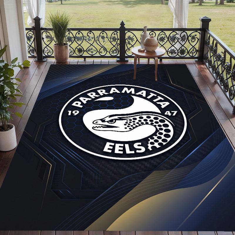 Soft Floor Carpet Parramatta Eels Pattern Area Rug Decorative Mat For Home Room Decoration