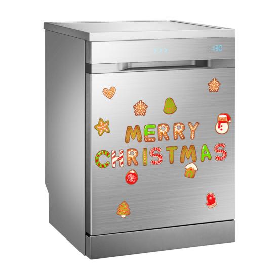 Рождественский Магнит на Холодильник Санта Клаус Снеговик Гном Лось Веселого Рождества Гаражные Двери Кухня