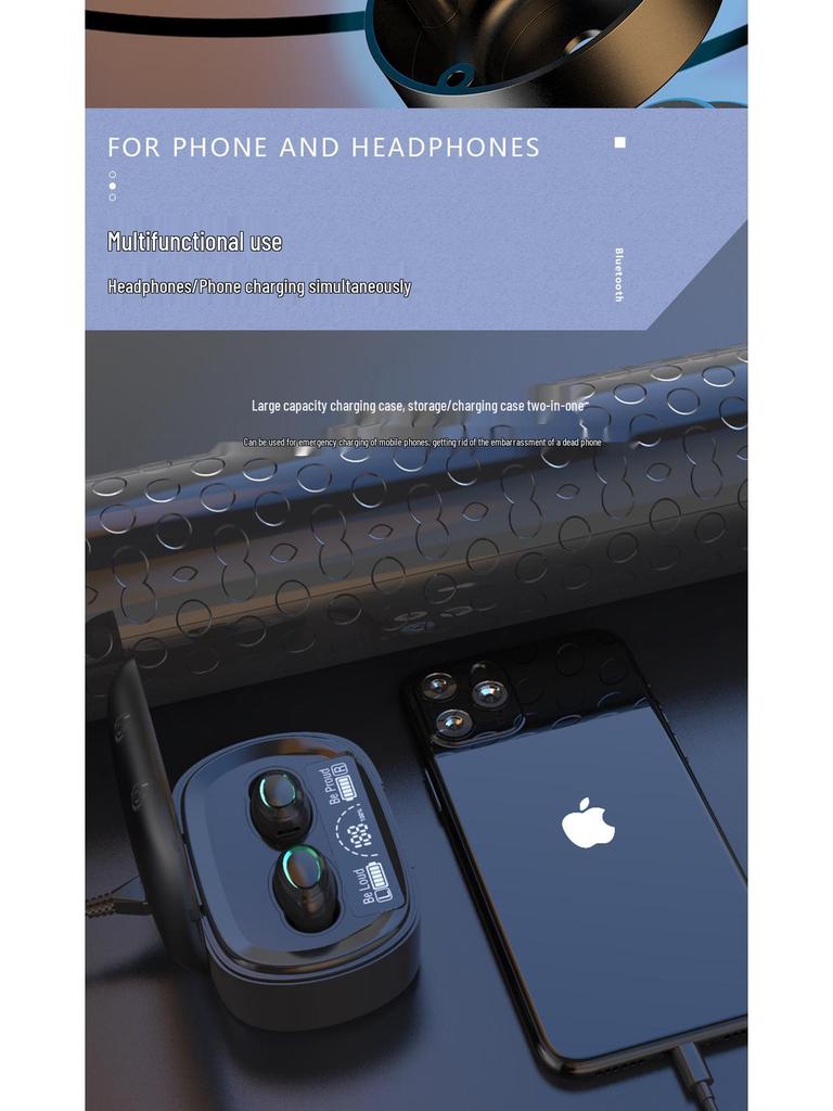 Запатентованные беспроводные Bluetooth-наушники-вкладыши TWS с шумоподавлением, низкой задержкой и долгим временем работы от аккумулятора