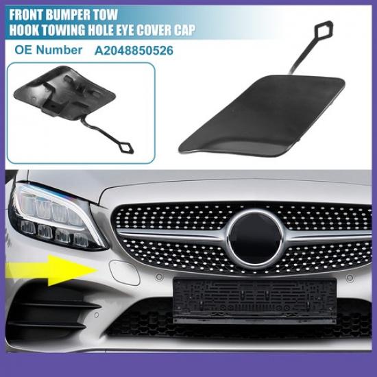 A2048850526 Car Front Bumper Tow Hook Cover ONE For Mercedes-Benz C250