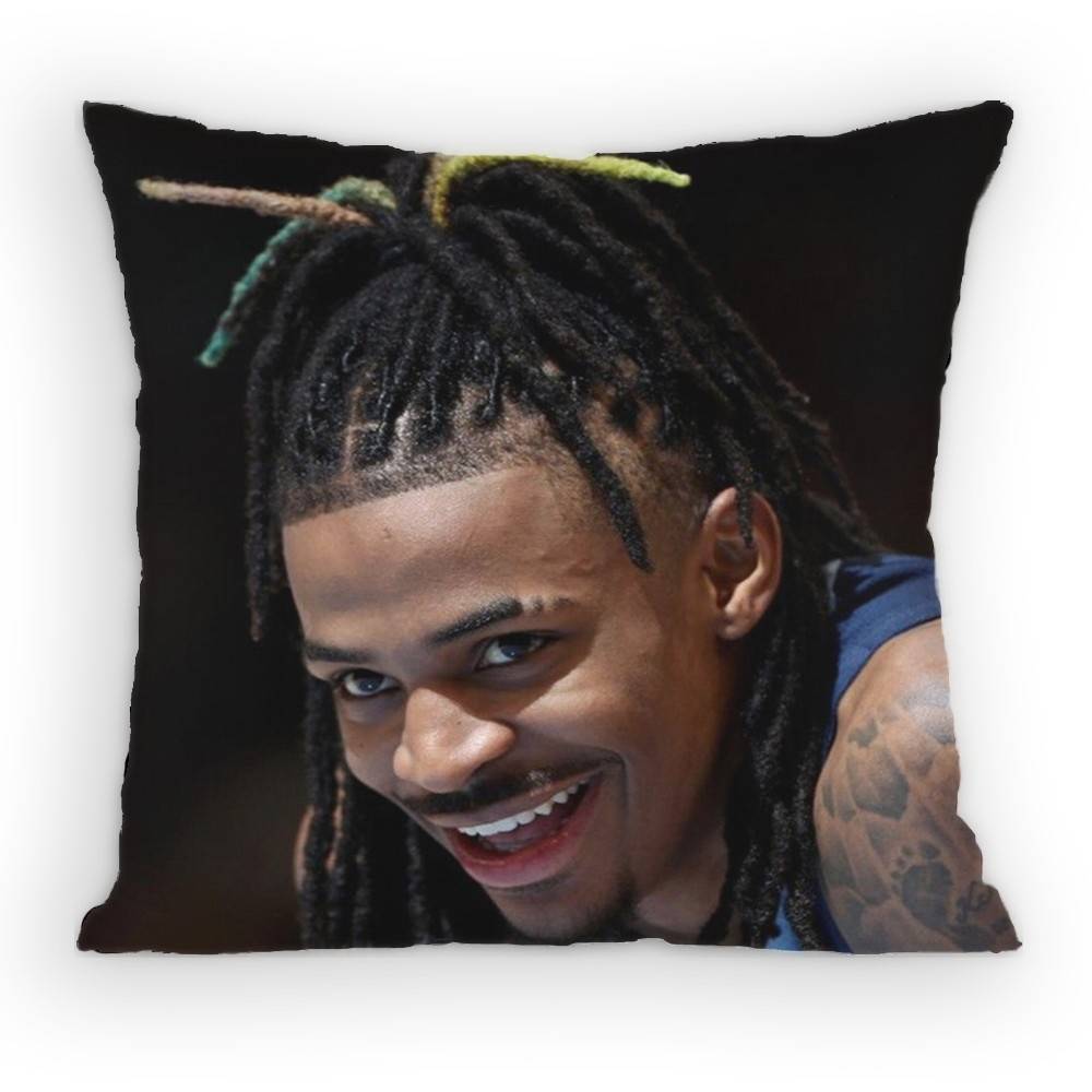 Basketball JJa MMorant Pillow Case Sofa Living Room Bedroom Headboard Backrest Cushion Square Cushion Nap Time