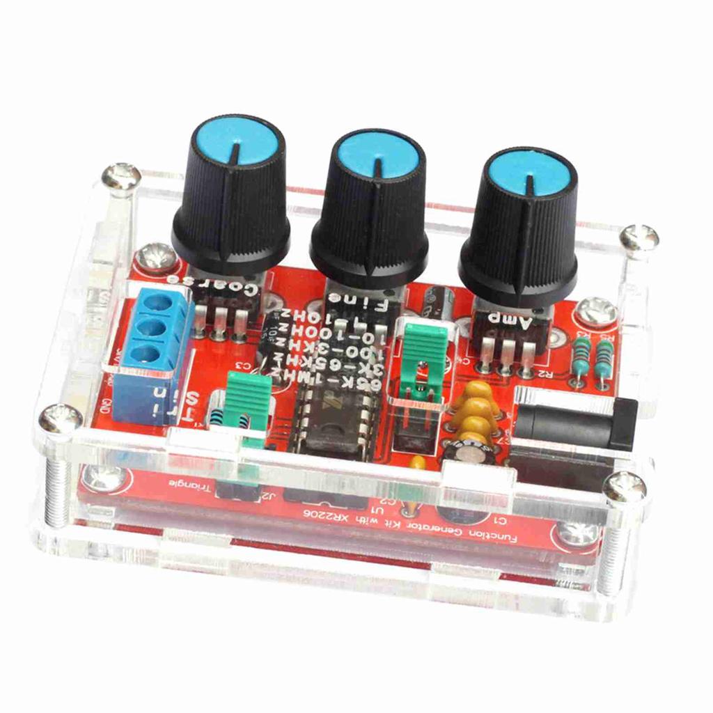 XR2206 High Precision Function Signal Generator Sine Triangle Square Output 1Hz 1MHz Adjustable Frequency Amplitude