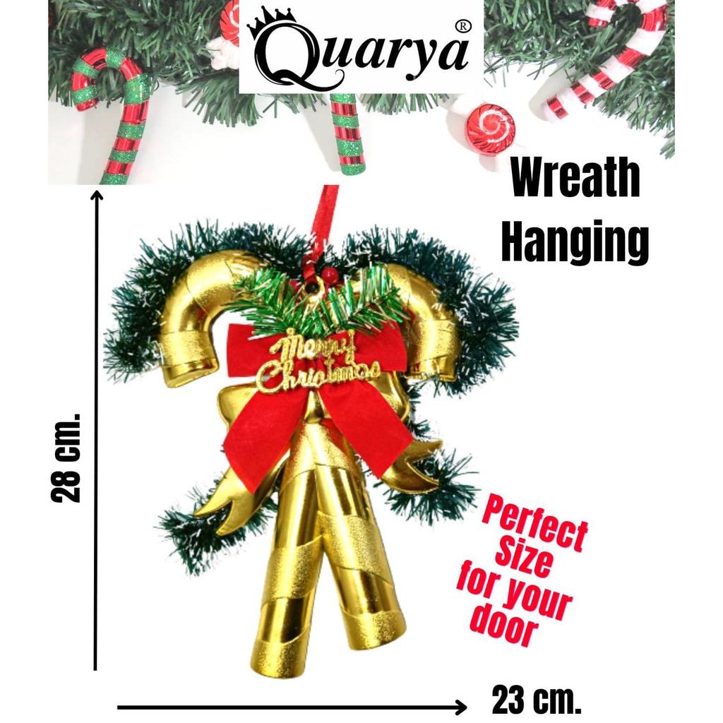 (1 шт.) Рождественский Декор Венок Настенные Подвески для Дома Входная Дверь Стена Комната Украшения для Рождественской Вечеринки Счастливого Рождества Декоративные Предметы