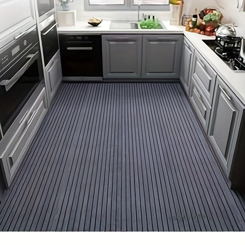 Kitchen Stripe Carpets Rug Stain-resistant, Water-resistant, Non-slip, Rubber Backing Bathroom Mat Carpet House Carpet Modern Home Decor