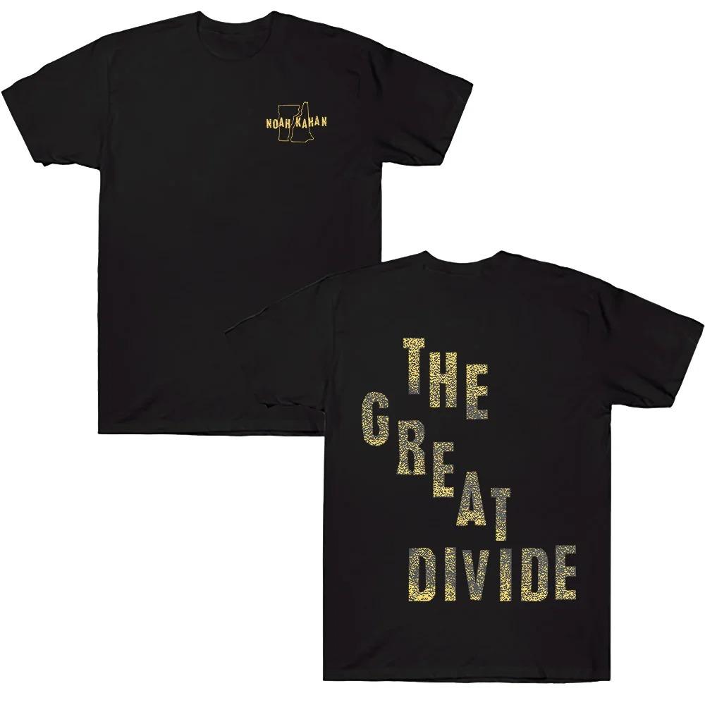 Винтажная футболка с принтом The Great Divide Tee Мерч Ноа Кахана Футболки Женские Унисекс Мода Повседневные Хлопок Короткий рукав Круглый вырез Топы Y2K