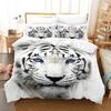 Комплект из трех предметов с 3D цифровой печатью, Постельное белье с 3D цифровой печатью с изображением китайского тигра