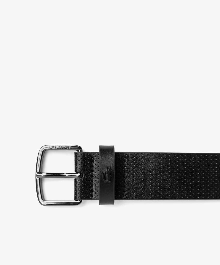 Мужской повседневный кожаный ремень LACOSTE 35 мм с перфорацией (стежок) Rc4084M56G 000