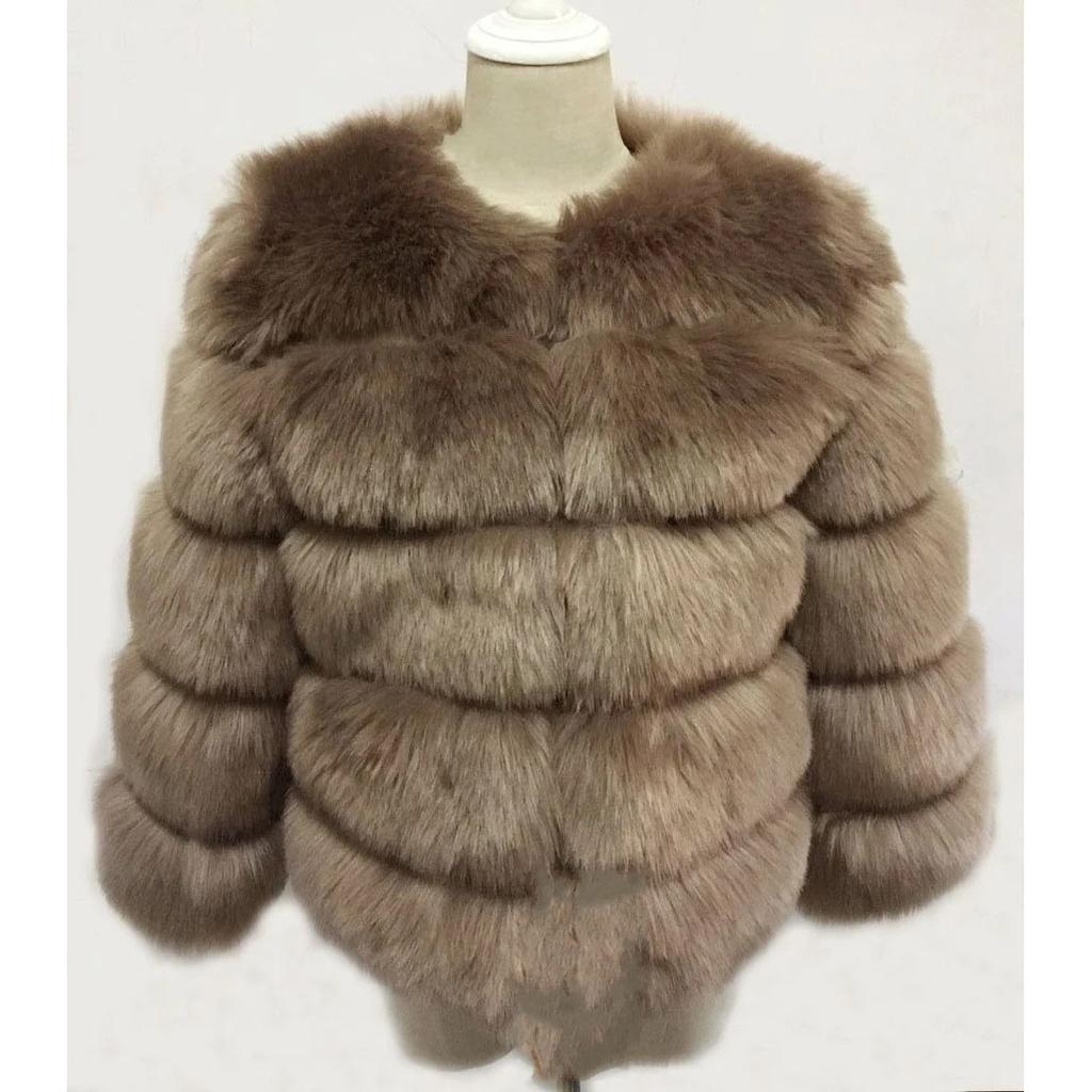 XS-4XL норковые шубы осень-зима пушистое пальто из искусственного меха женские элегантные толстые теплые куртки из искусственного меха для женщин топы больших размеров
