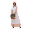 Halloween Rural Girls Cosplay Dress With Polyester Fabric And Whimsical Theme For Women