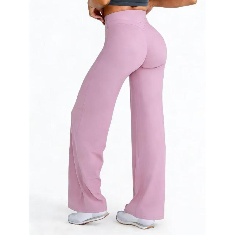 Women S High Waist Butt Lifting Solid Long Yoga Pants For Outdoor Fitness