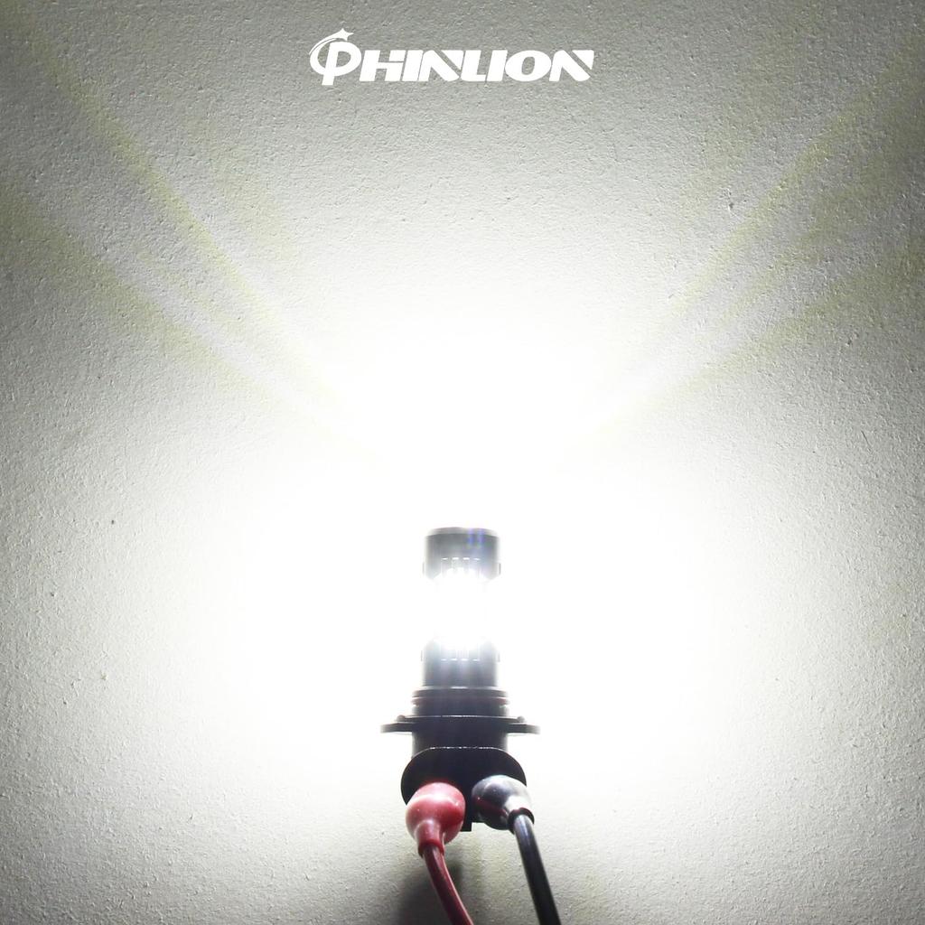PHINLION 9006 HB4 LED Fog Light Bulbs, 3200 Lumens Super Bright, 6000K Xenon White Daytime Running Lights DRL Replacement Lamps for Cars, Trucks,