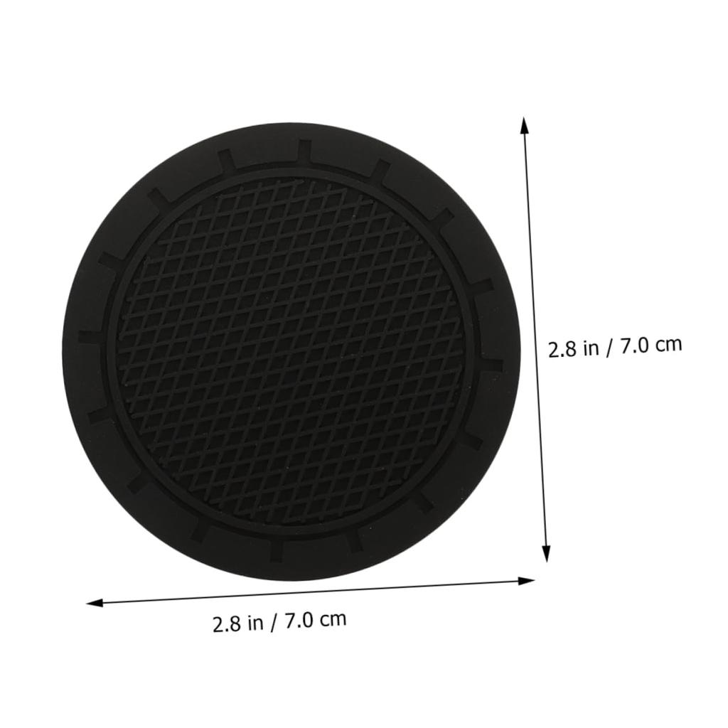 TINEASUR 10 шт. подстаканник для автомобиля подстаканник коврик для салона автомобиля принадлежности для автомобиля коврик для вашего автомобиля подстаканник для автомобиля подставка для напитков держатель для стаканов черный ПВХ