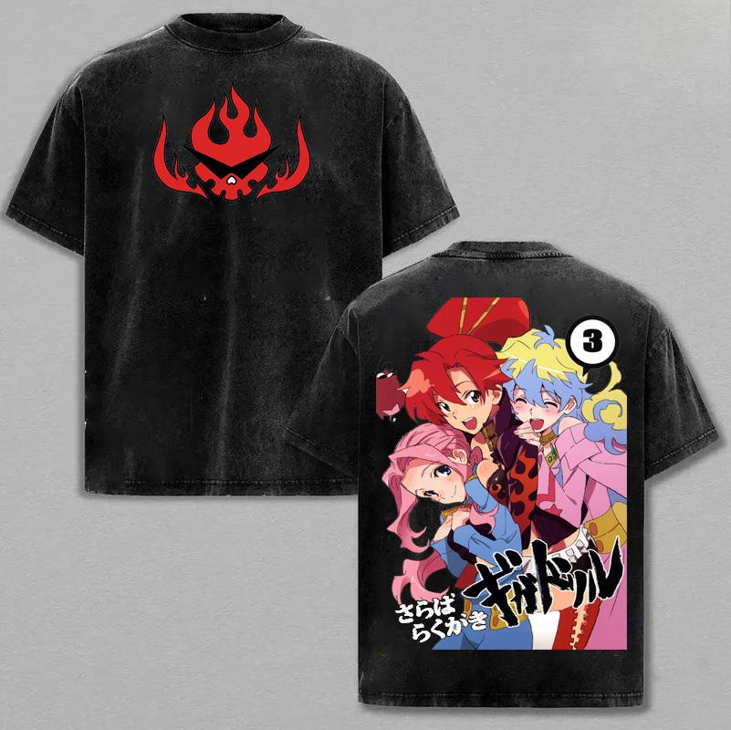 Аниме Tengen Toppa Gurren Lagann Просто Кем Ты Себя Считаешь Письменный Принт Футболка Мужская Женская Ретро Стирка Лето Новая Футболка