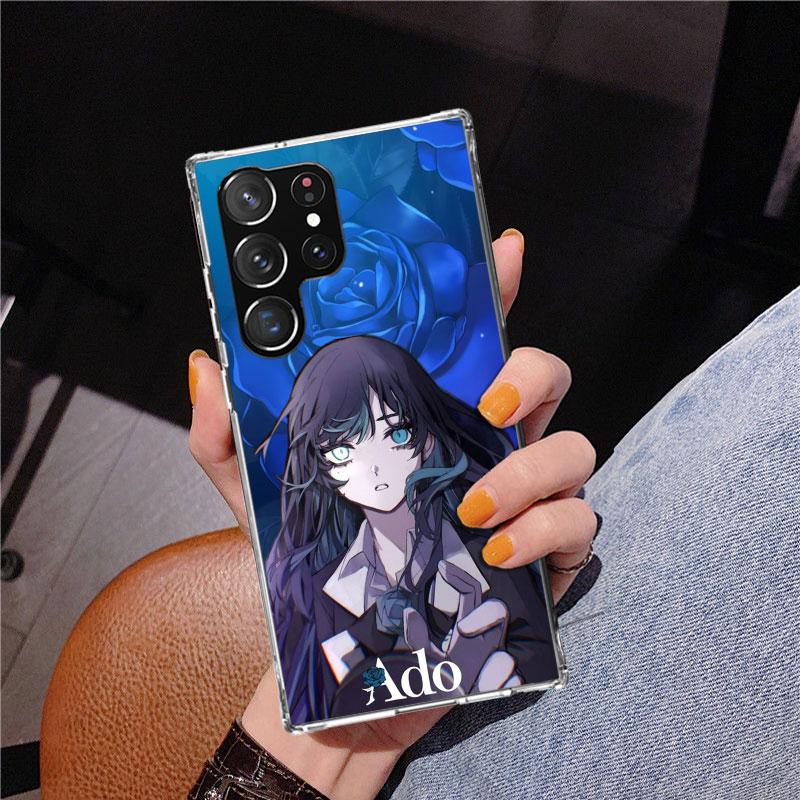 Ado Kyogen X Uta Phnoe Case for Samsung Galaxy S26 S25 Edge S23 S24 Ultra S22 Plus S21 S20 FE Unique Cover Soft Coque Galaxy S25
