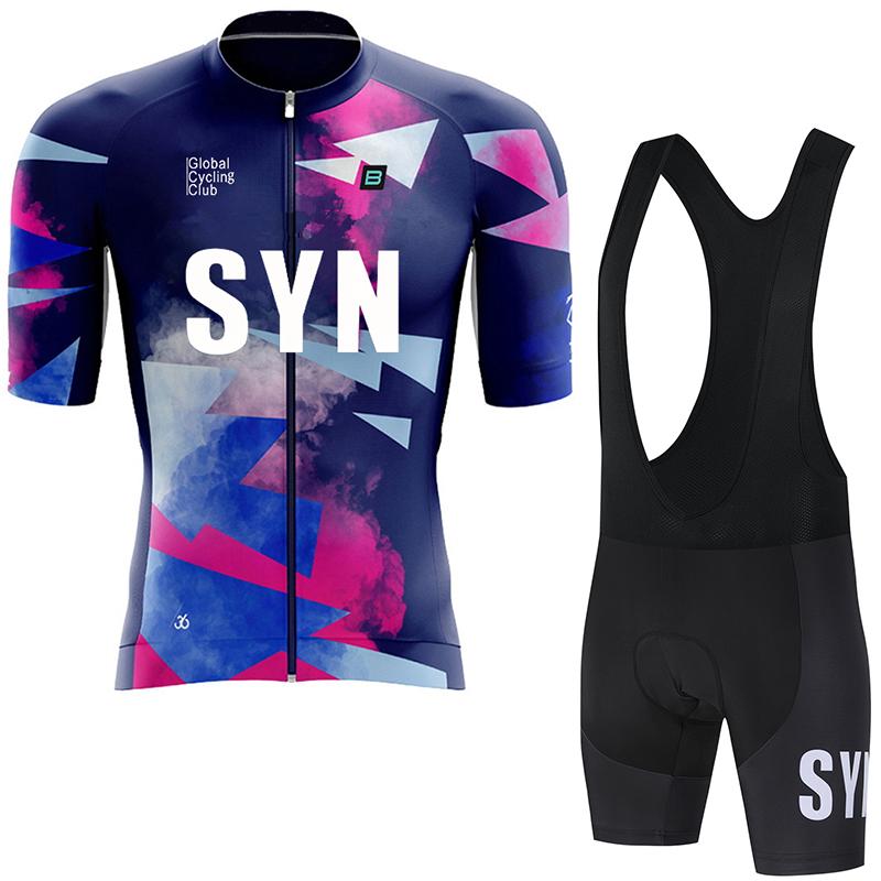 SYN men's cycling clothing summer road cycling jersey moisture wicking cycling set MTB cycling sportswear cycling jersey
